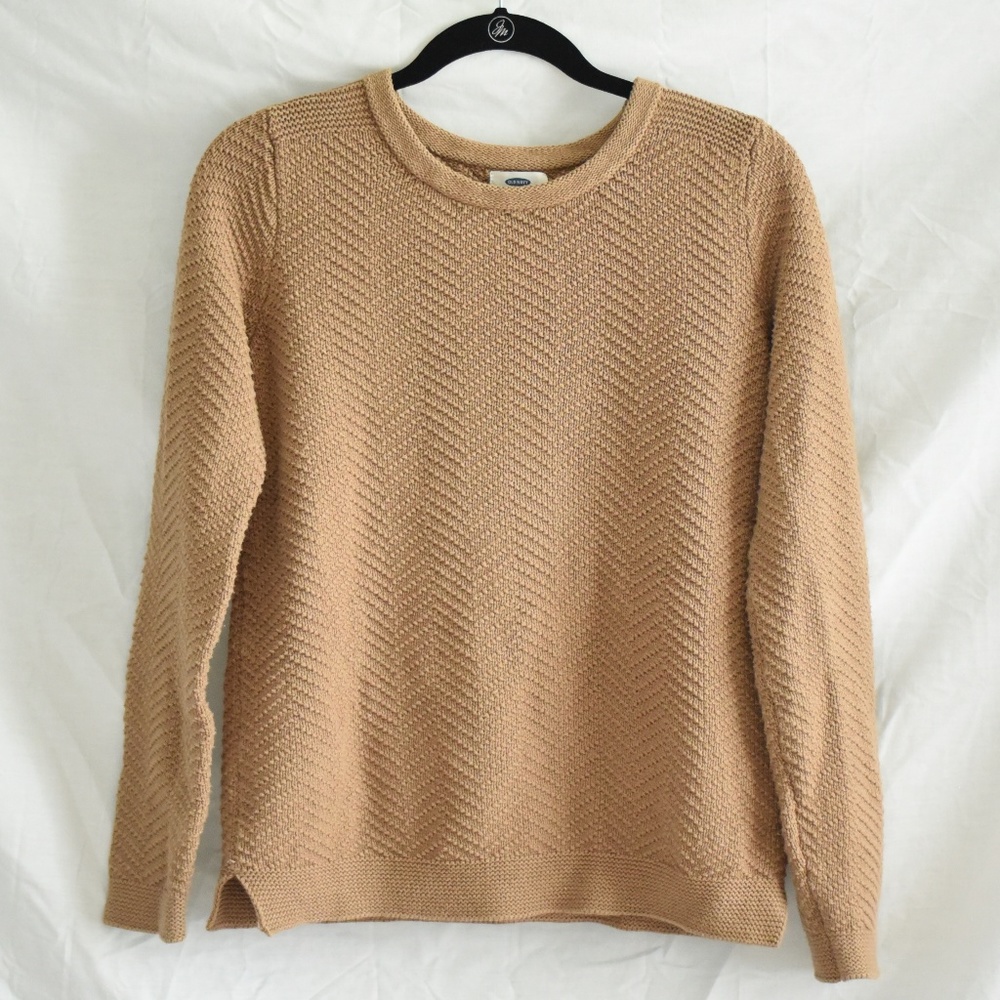 Old Navy Tan Textured Sweater Size M